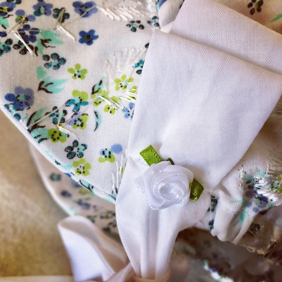 Floral Print Bonnet Pioneer Style Medium - Picture 3 of 6